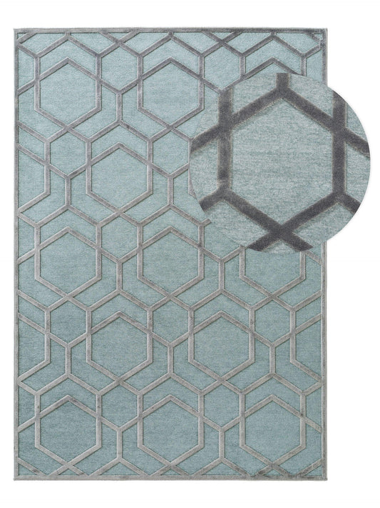 Covor din vâscoză Woody Light Blue