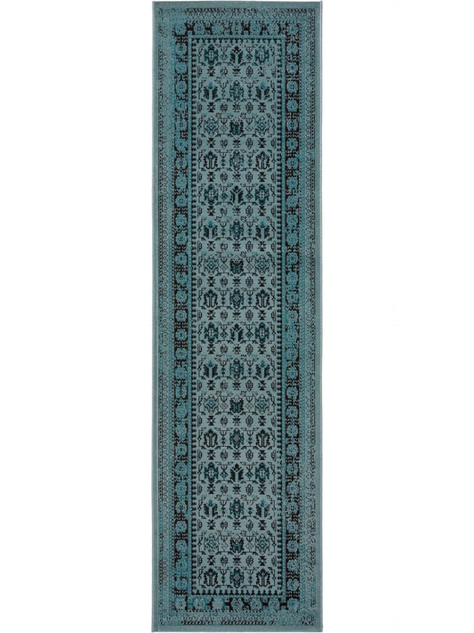 Covoraș îngust/preș - interior/exterior Antique Turquoise
