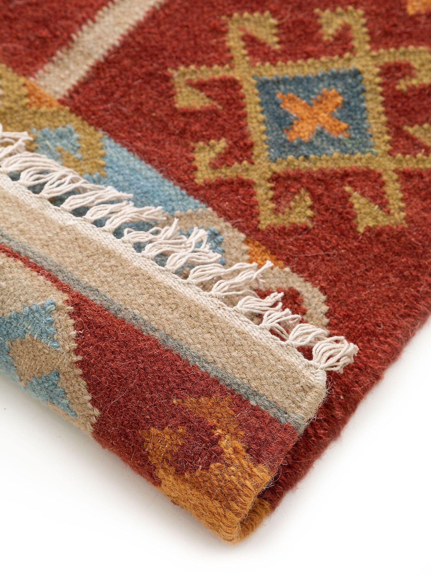 Hand Woven Kilim Zohra Multicolour/Red