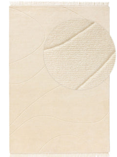 Covor de lână Maroc Ivory