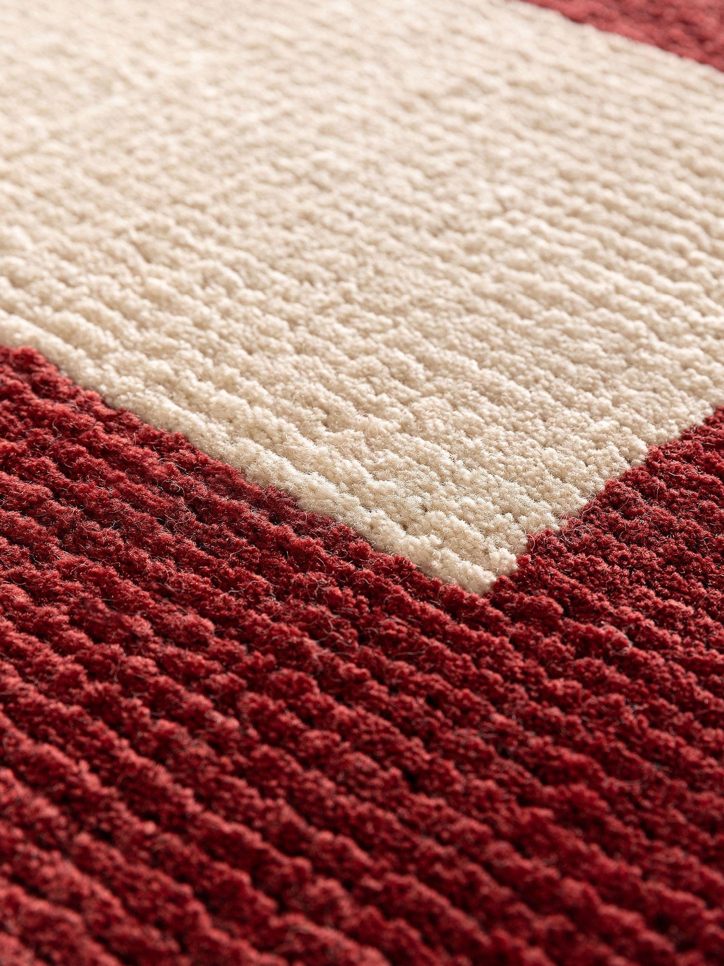 Covor de lână Maze Beige/Rot