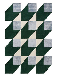 Covor Cubes Blue/Green