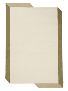 Covor de lână Aspect Cream/Green
