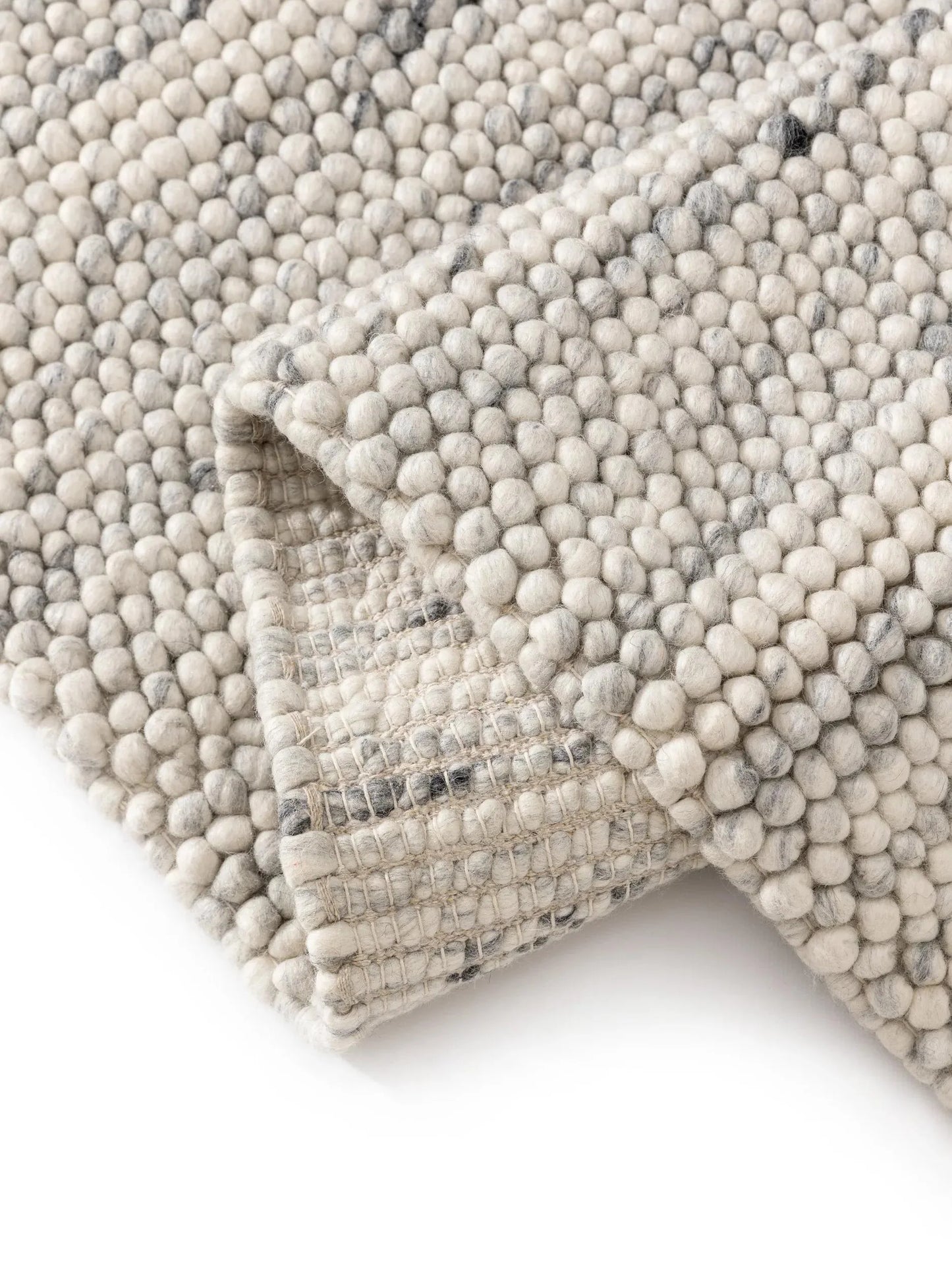 Covor de lână Beads Light Grey