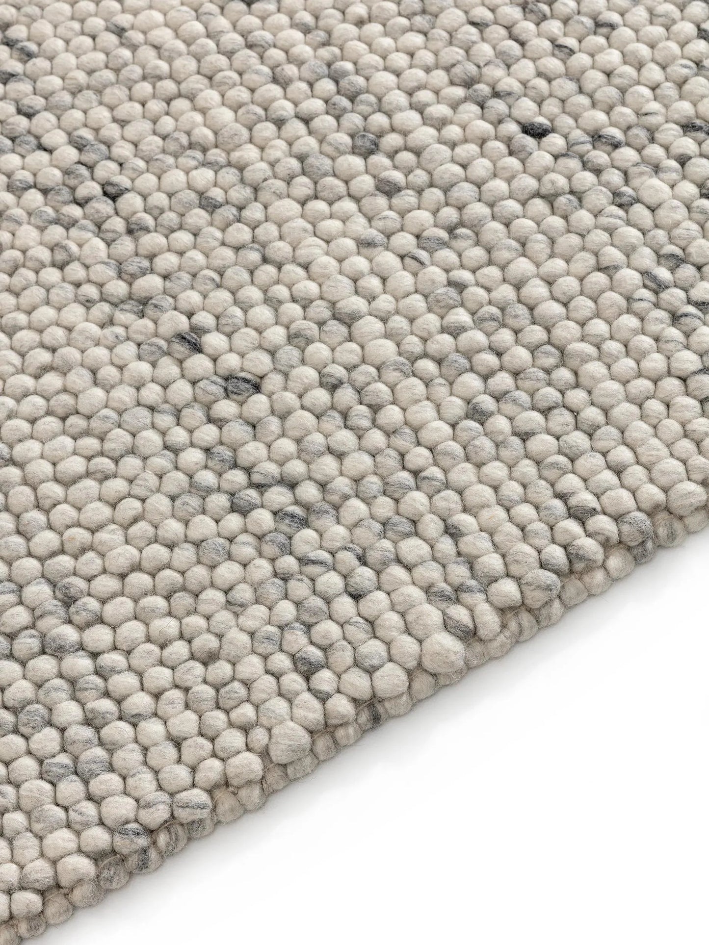 Traversă din lână Beads Light Grey