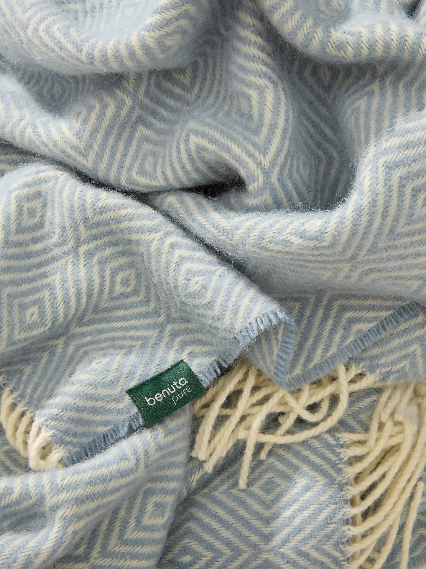 Wool Pătură Bianca Blue