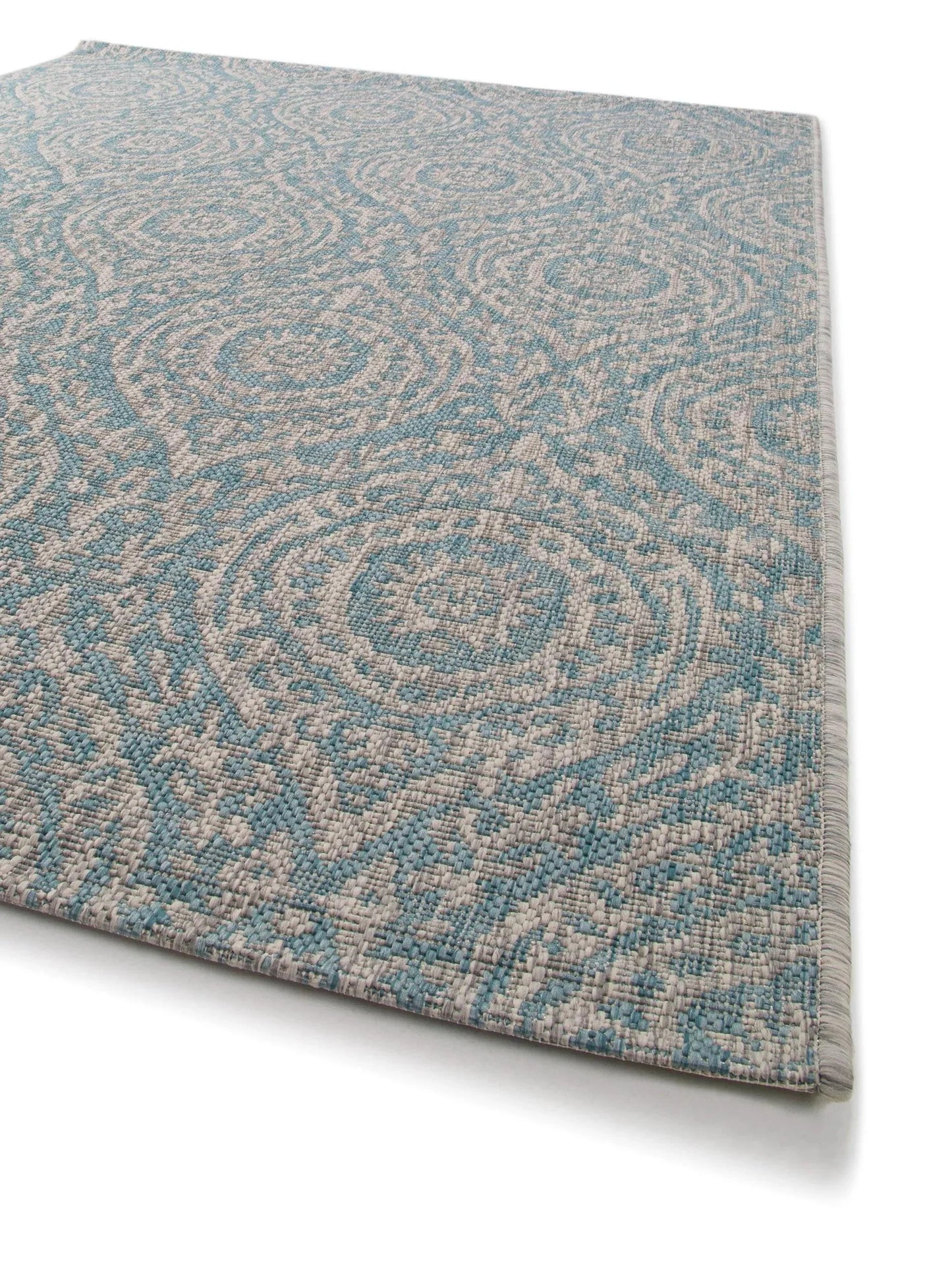 Covor interior/exterior Cleo Beige/Turquoise