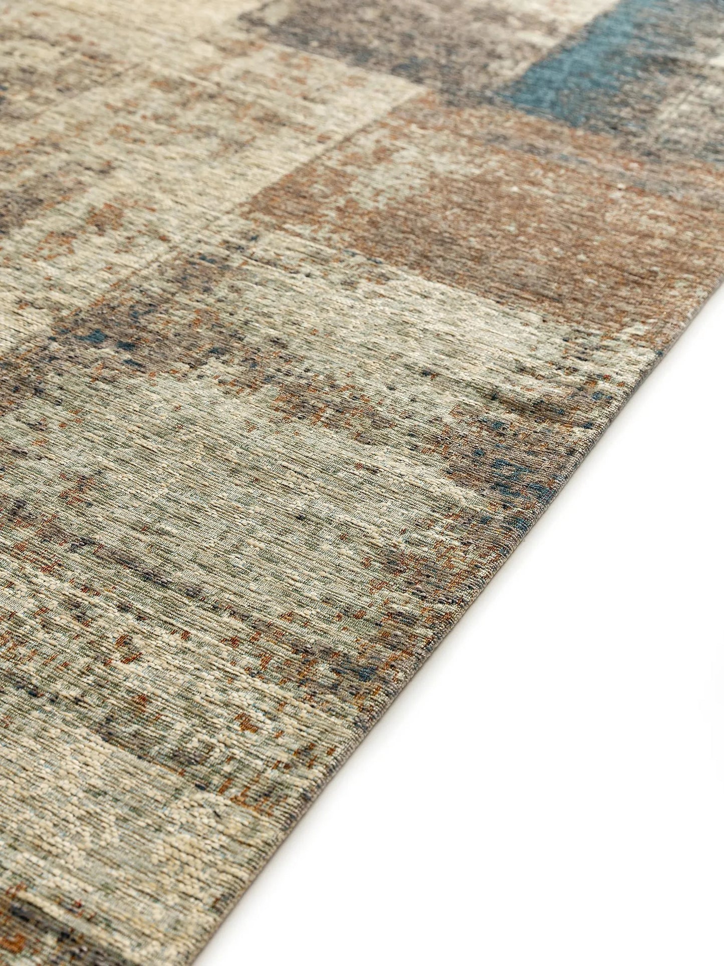 Covor țesătură plată Frencie Beige/Blue