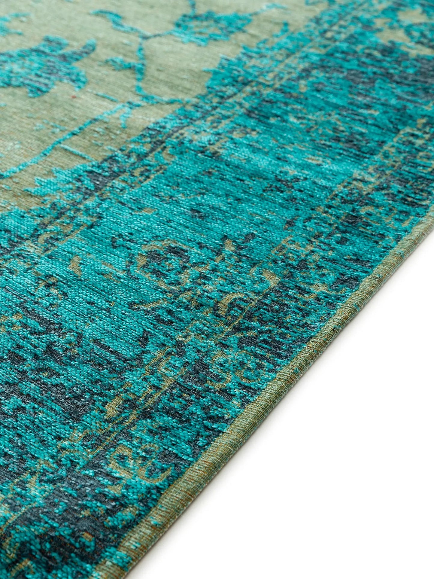 Covor țesătură plată Frencie Turquoise