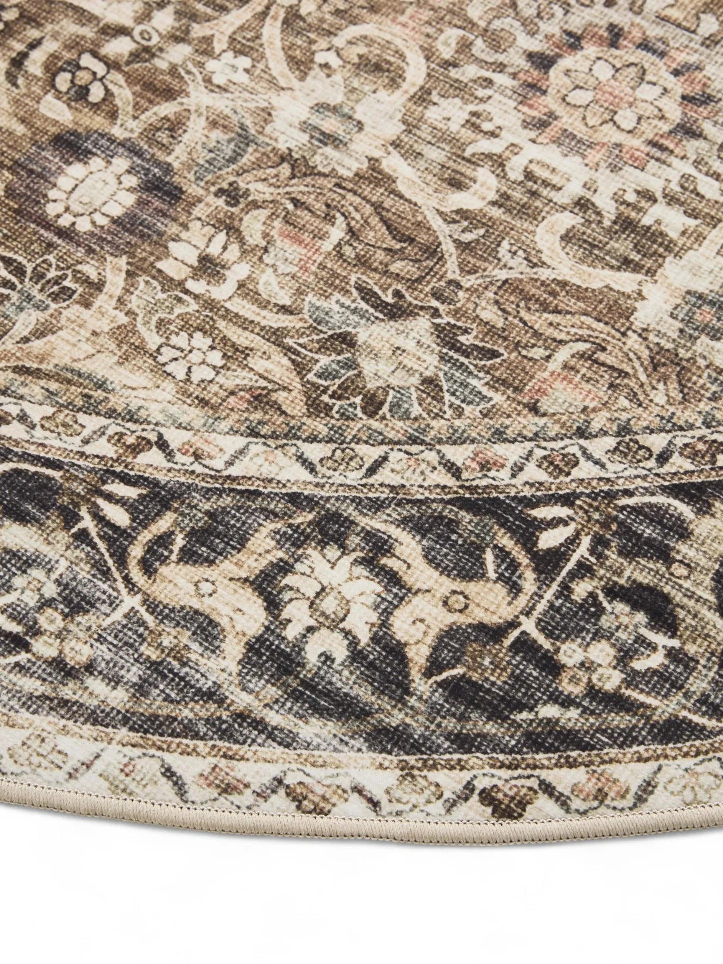 Covor lavabil George Charcoal/Taupe