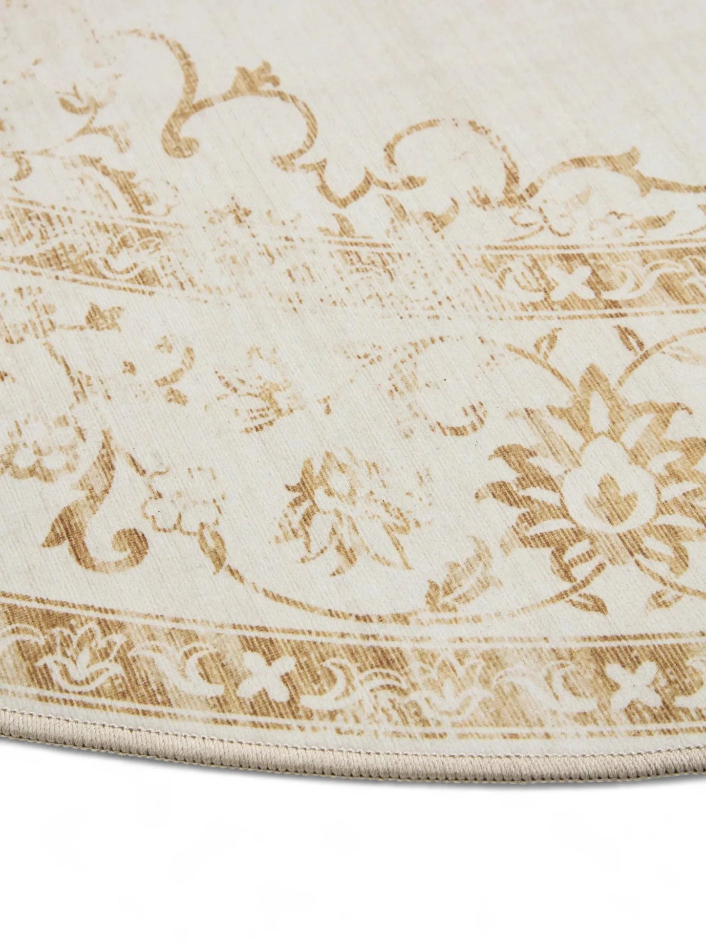 Covor lavabil George Cream/Yellow