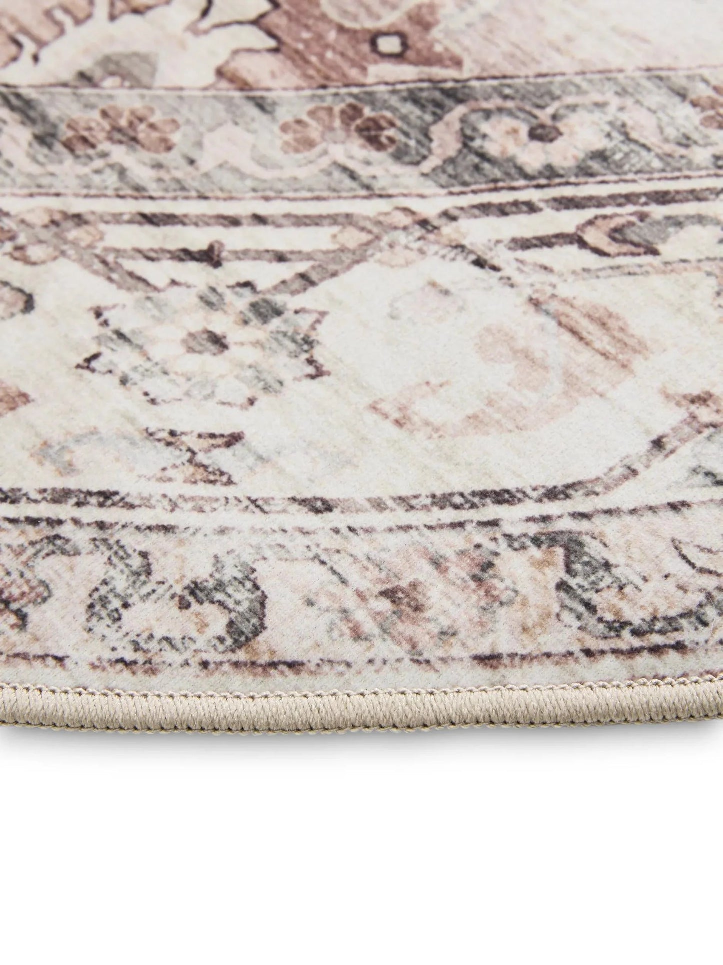 Covor lavabil George Cream/Taupe