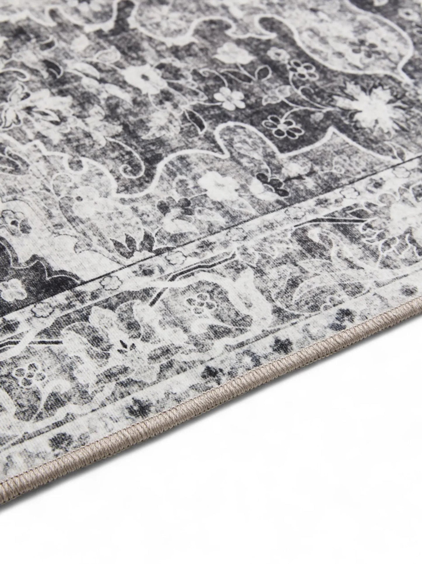 Covor lavabil George Charcoal
