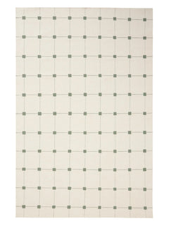 Covor de lână Grady Cream/Green