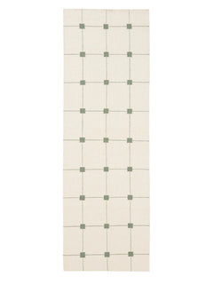 Traversă din lână Grady Cream/Green