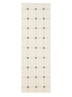 Traversă din lână Grady Cream/Green