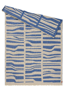 Pătură Jana Cream/Blue