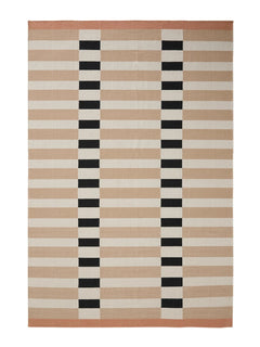 Covor țesătură plată Judith Beige/Black
