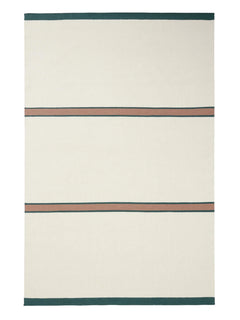 Covor de lână Livio Ivory/Green