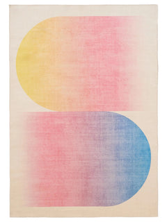 Covor lavabil Luna Multicolour/Pink
