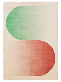 Covor lavabil Luna Beige/Red