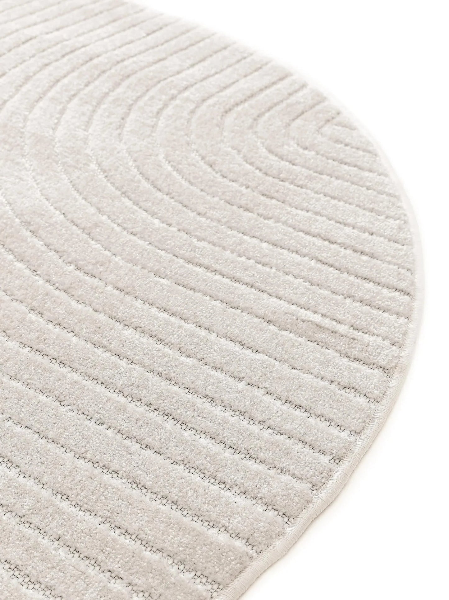Covor rotund interior/exterior Mars Cream