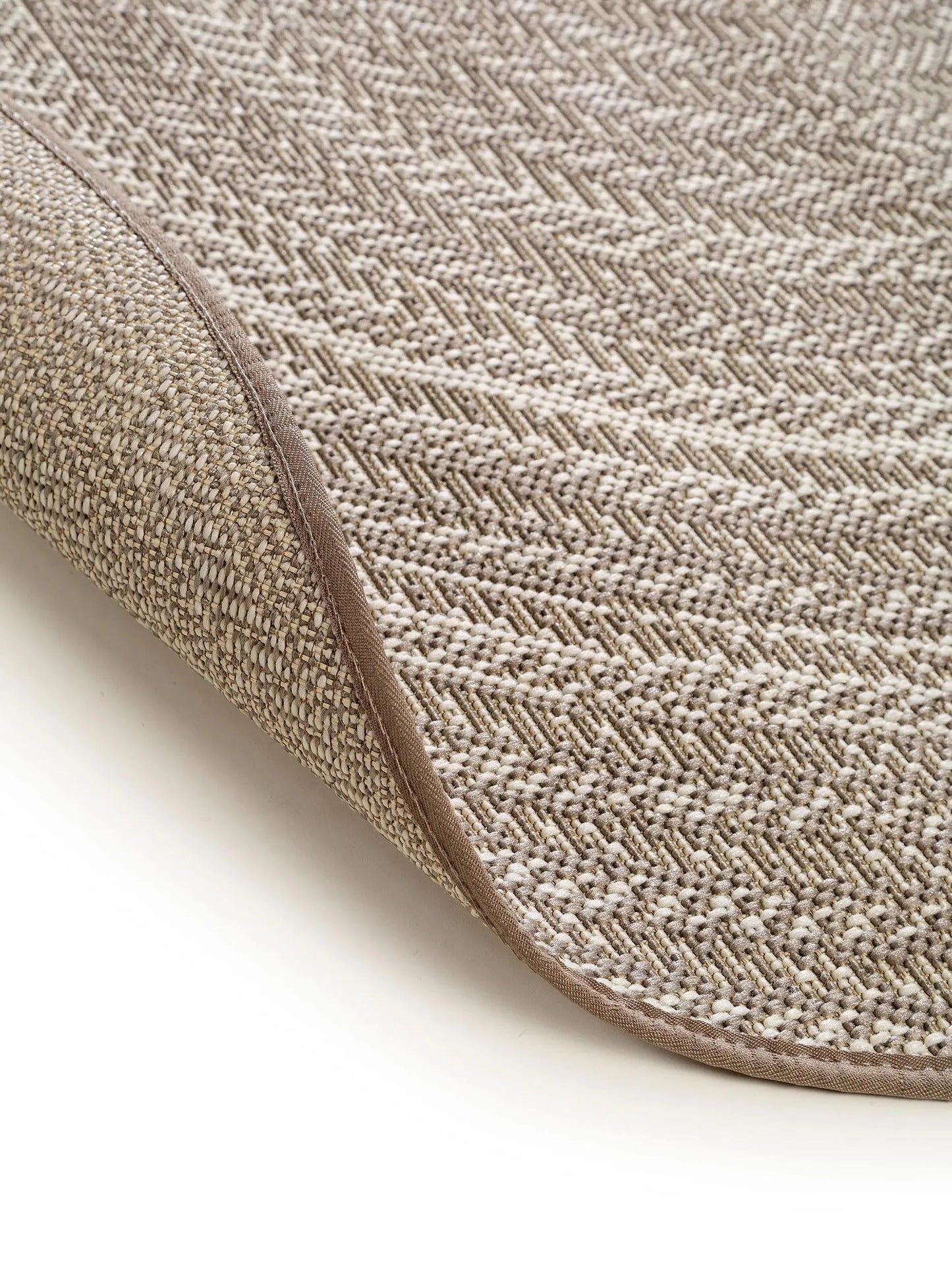 Covor rotund interior/exterior Metro Cream/Taupe