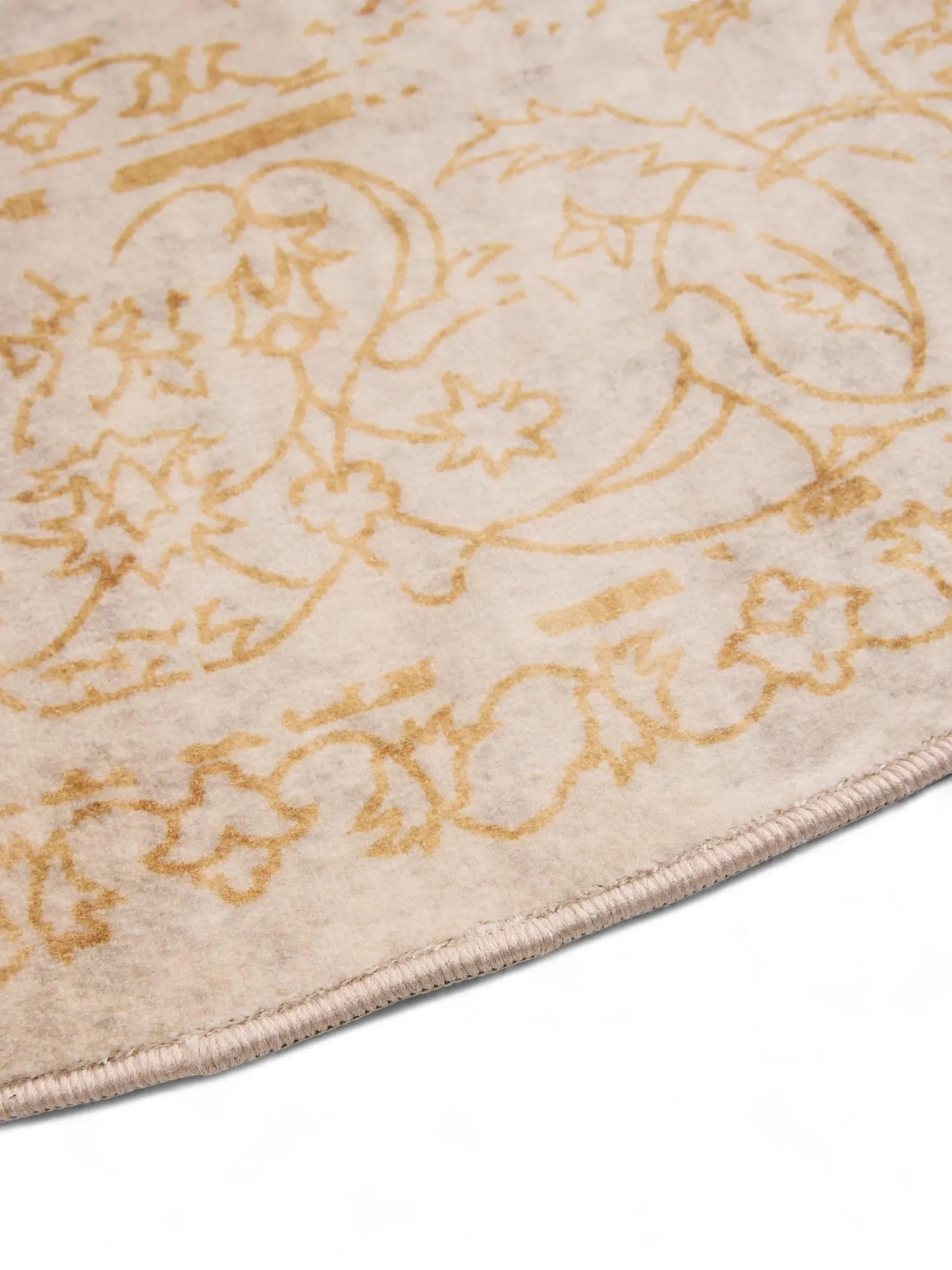 Covor lavabil Miray Beige/Yellow