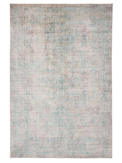 Covor lavabil Miray Grey/Turquoise