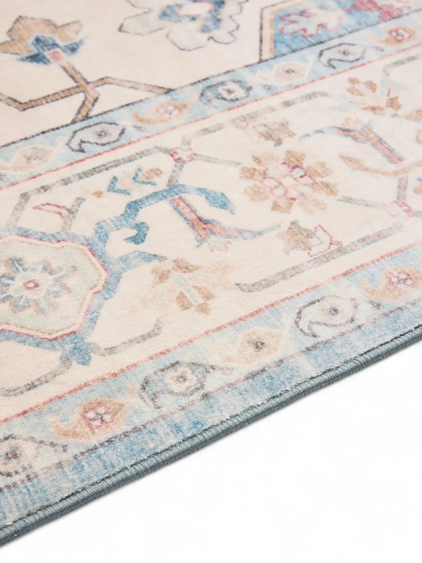 Covor lavabil Miray Multicolour/Blue