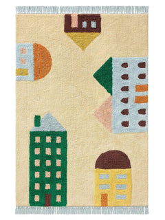 Covor lavabil din bumbac Niels Multicolour