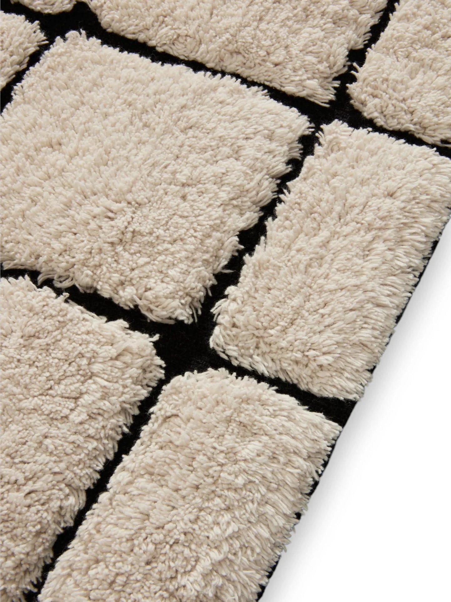 Covor de baie Noa Cream/Black