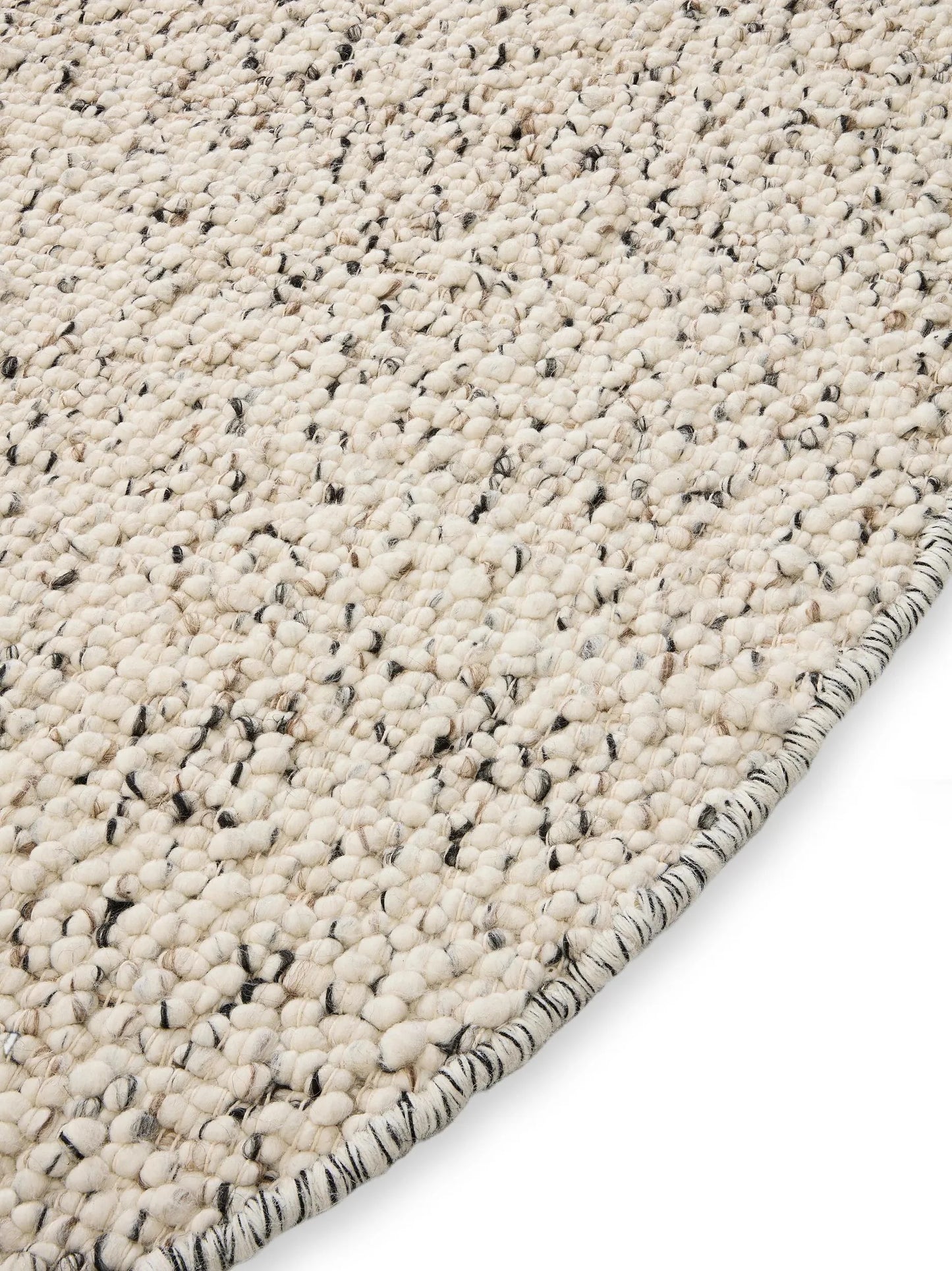Covor de lână Patch White/Black