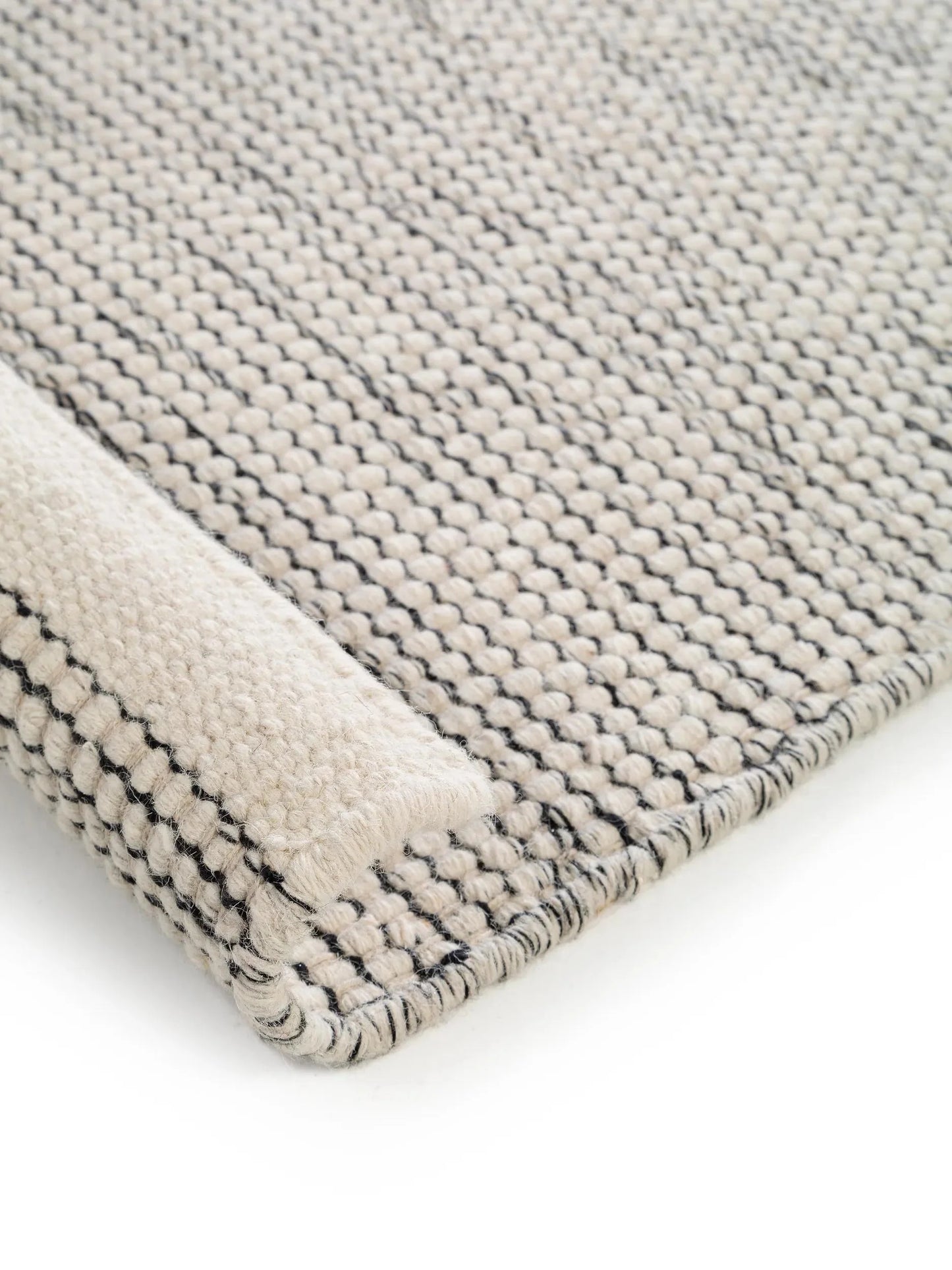 Covor de lână Rocco Beige/Black
