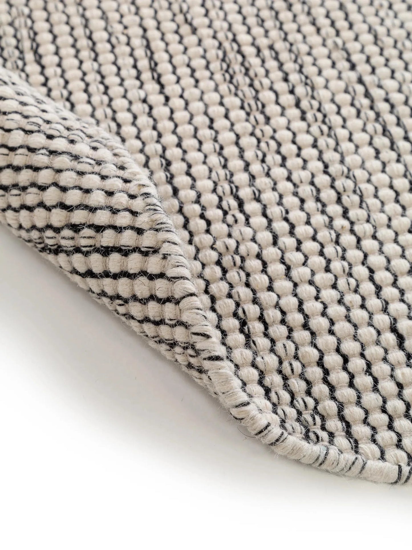 Covor de lână Rocco Beige/Black