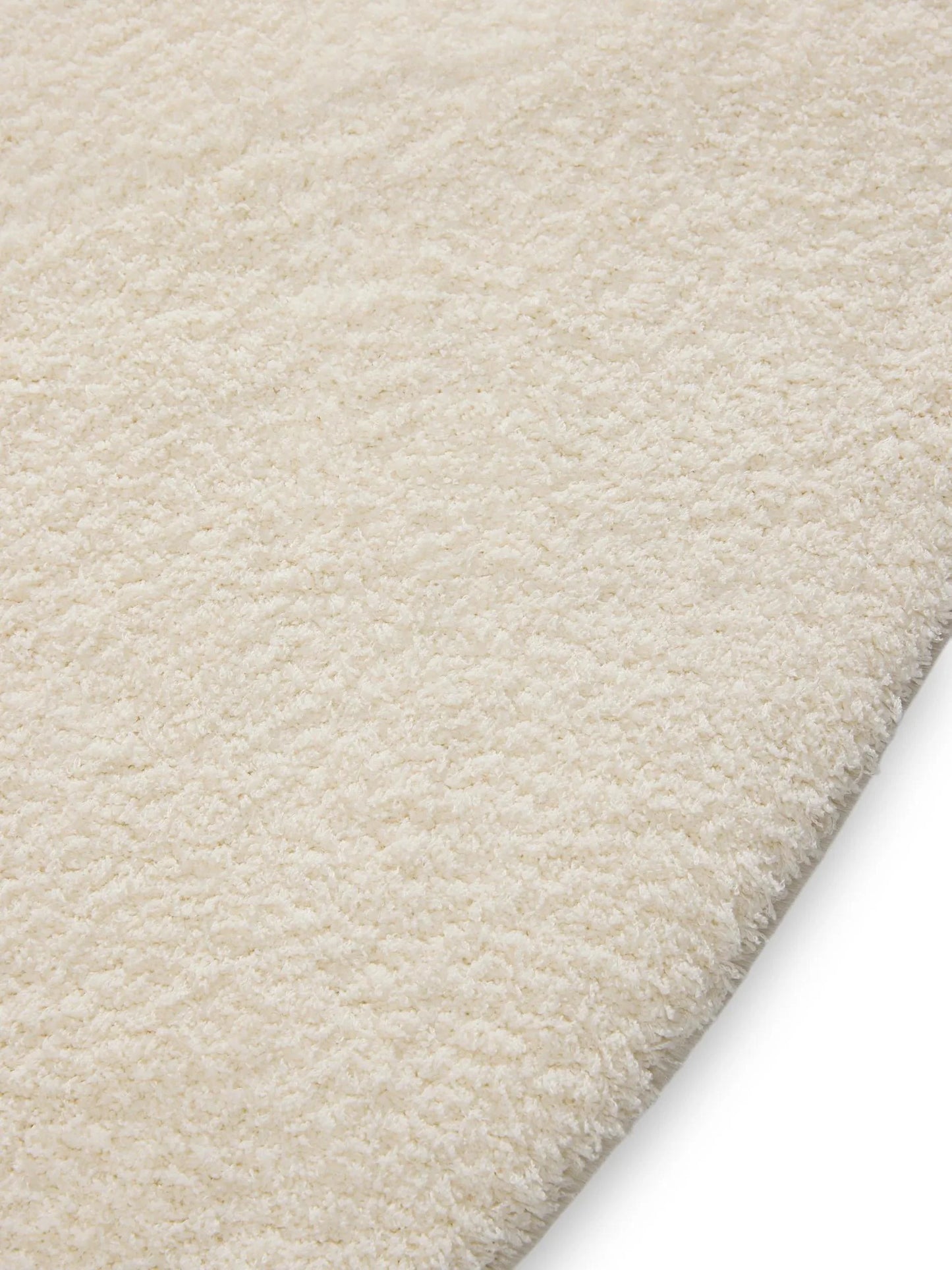 Shaggy Covor rotund Soda White