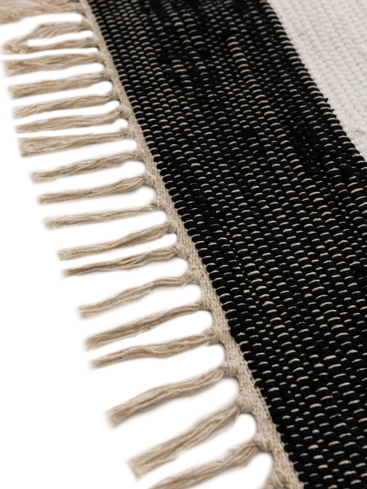 Covor Made From Recycled Material Tom Black/White