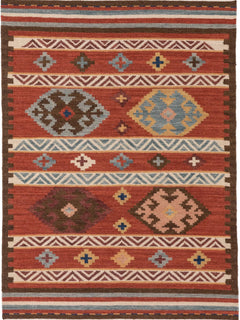 Hand Woven Kilim Zohra Multicolour/Red