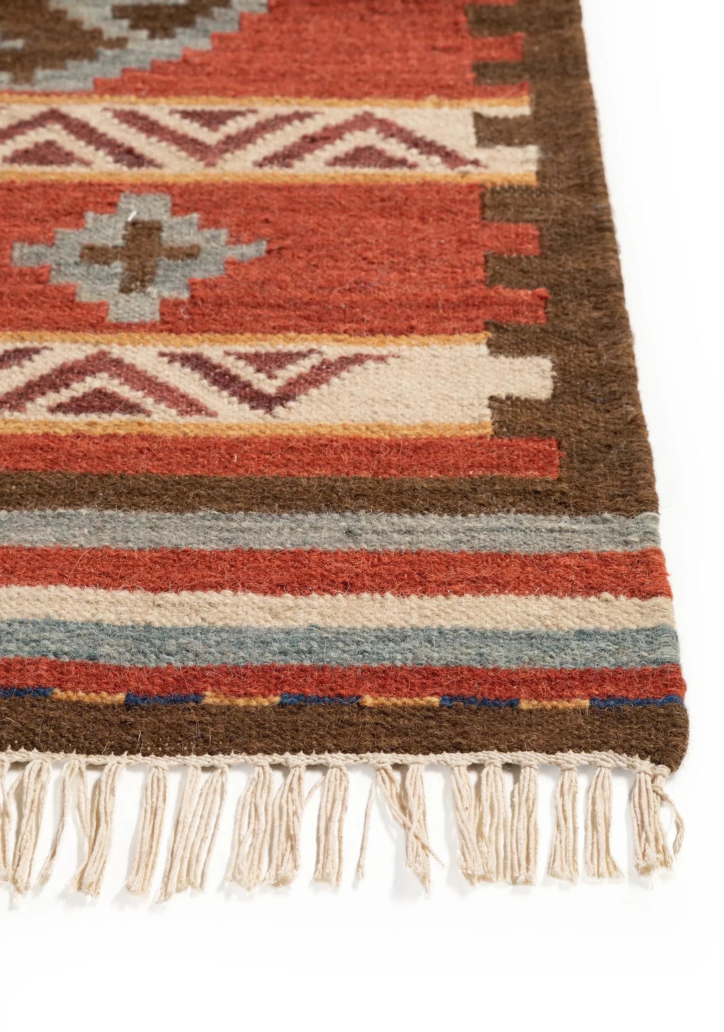 Hand Woven Kilim Zohra Multicolour/Red