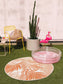 Covor rotund interior/exterior Cleo Orange 