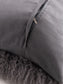 Long hair sheepskin cushion cover Wilson Grey 