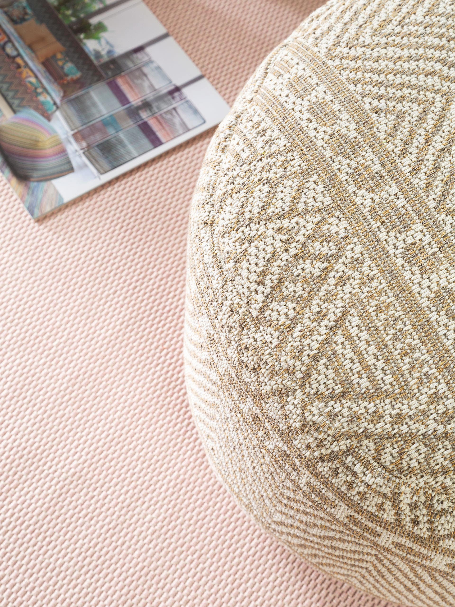 Pouf/taburet Naxos Cream/Taupe 