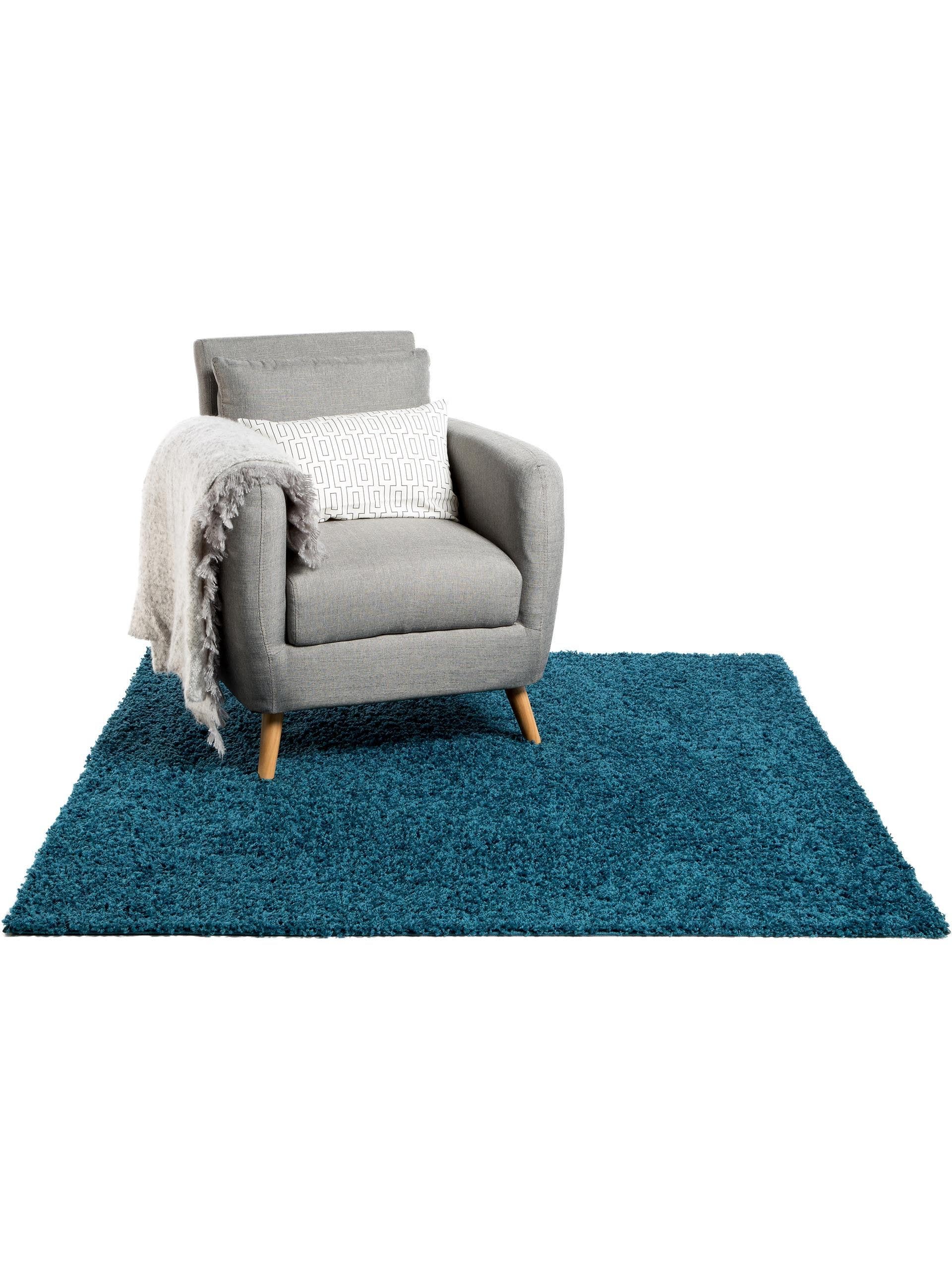 Covor Shaggy Swirls Blue 