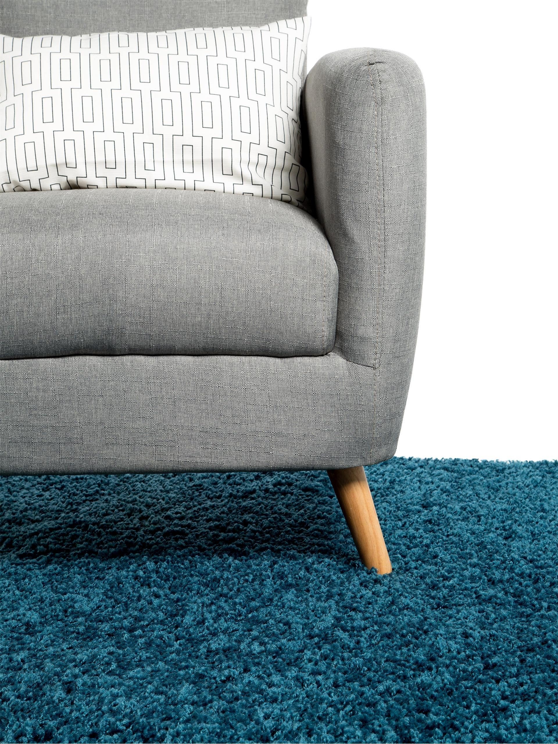 Covor Shaggy Swirls Blue 