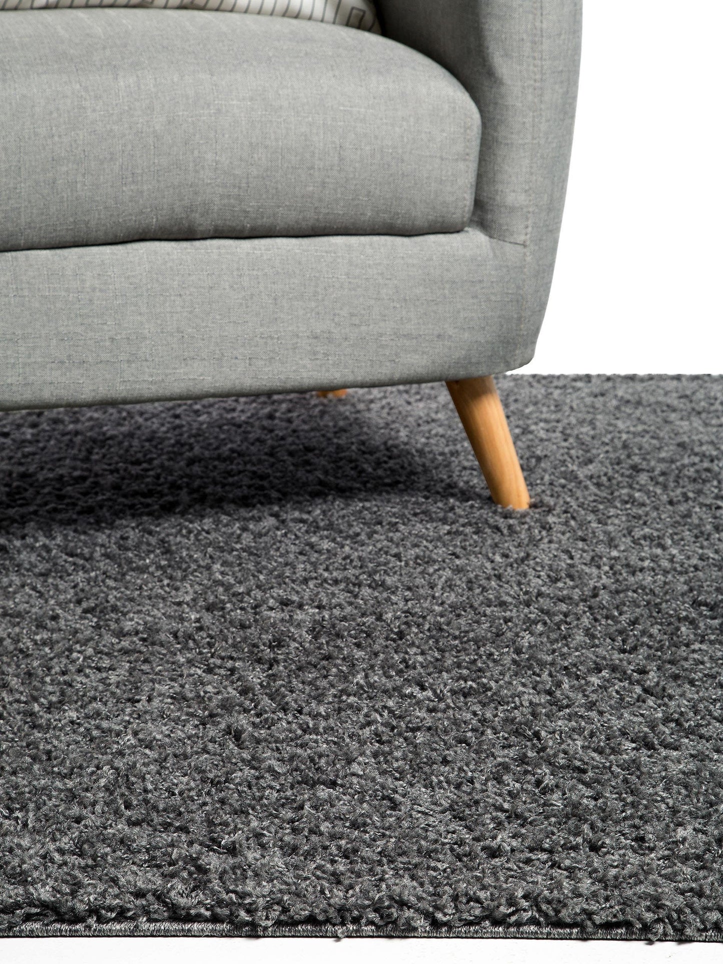 Covor Shaggy Swirls Dark Grey 