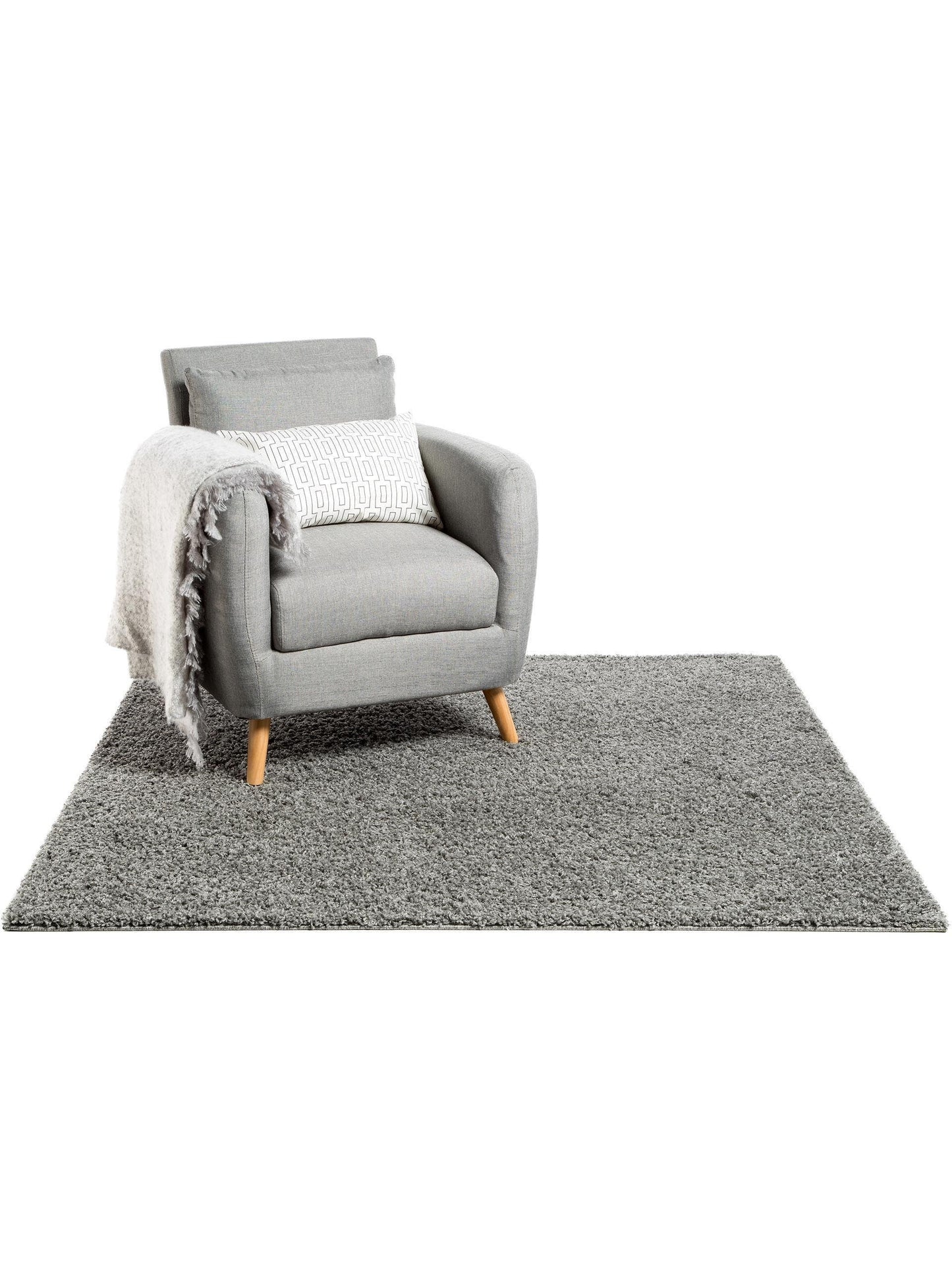 Covor Shaggy Swirls Dark Grey 