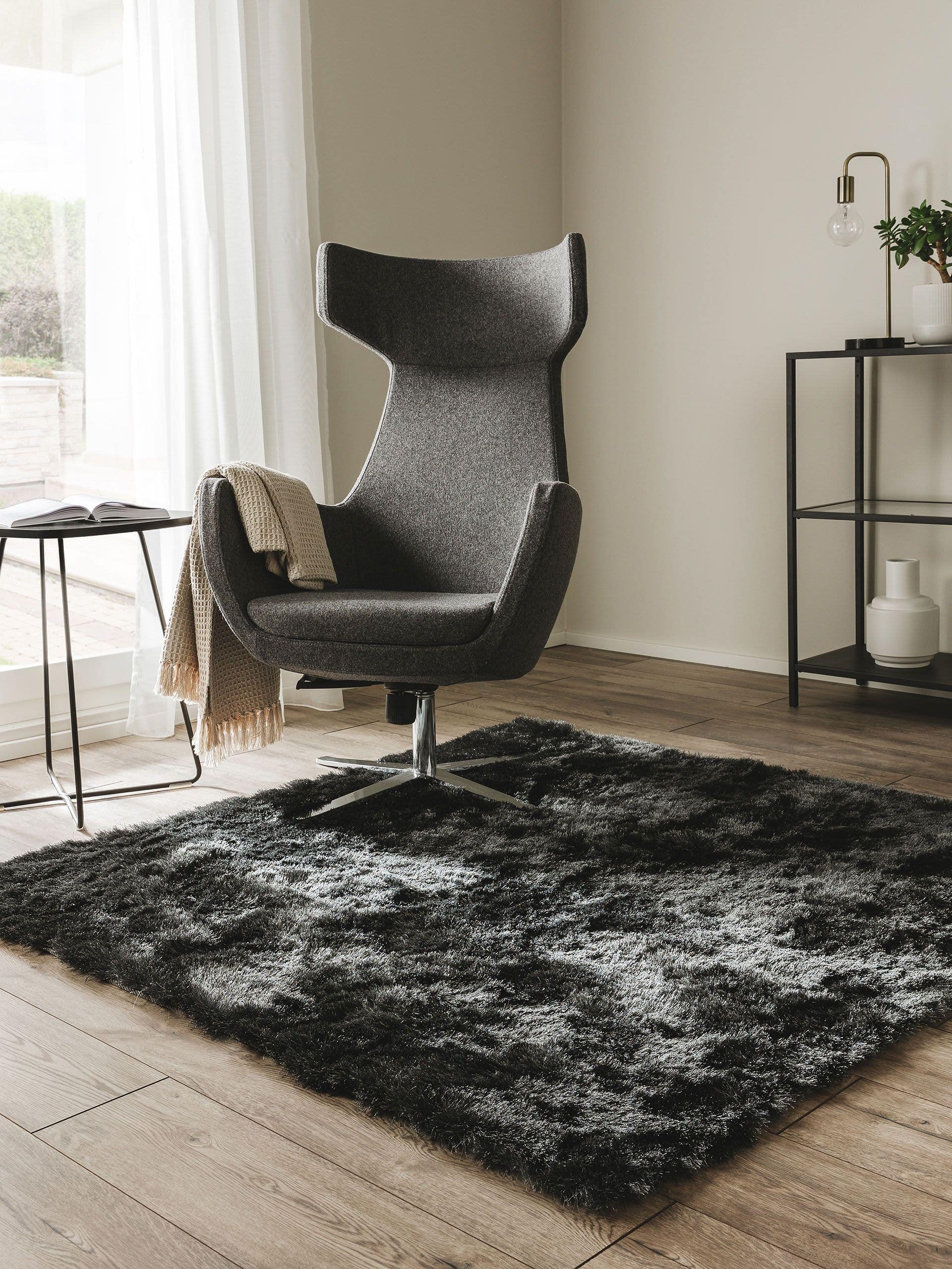 Covor Shaggy Whisper Charcoal 