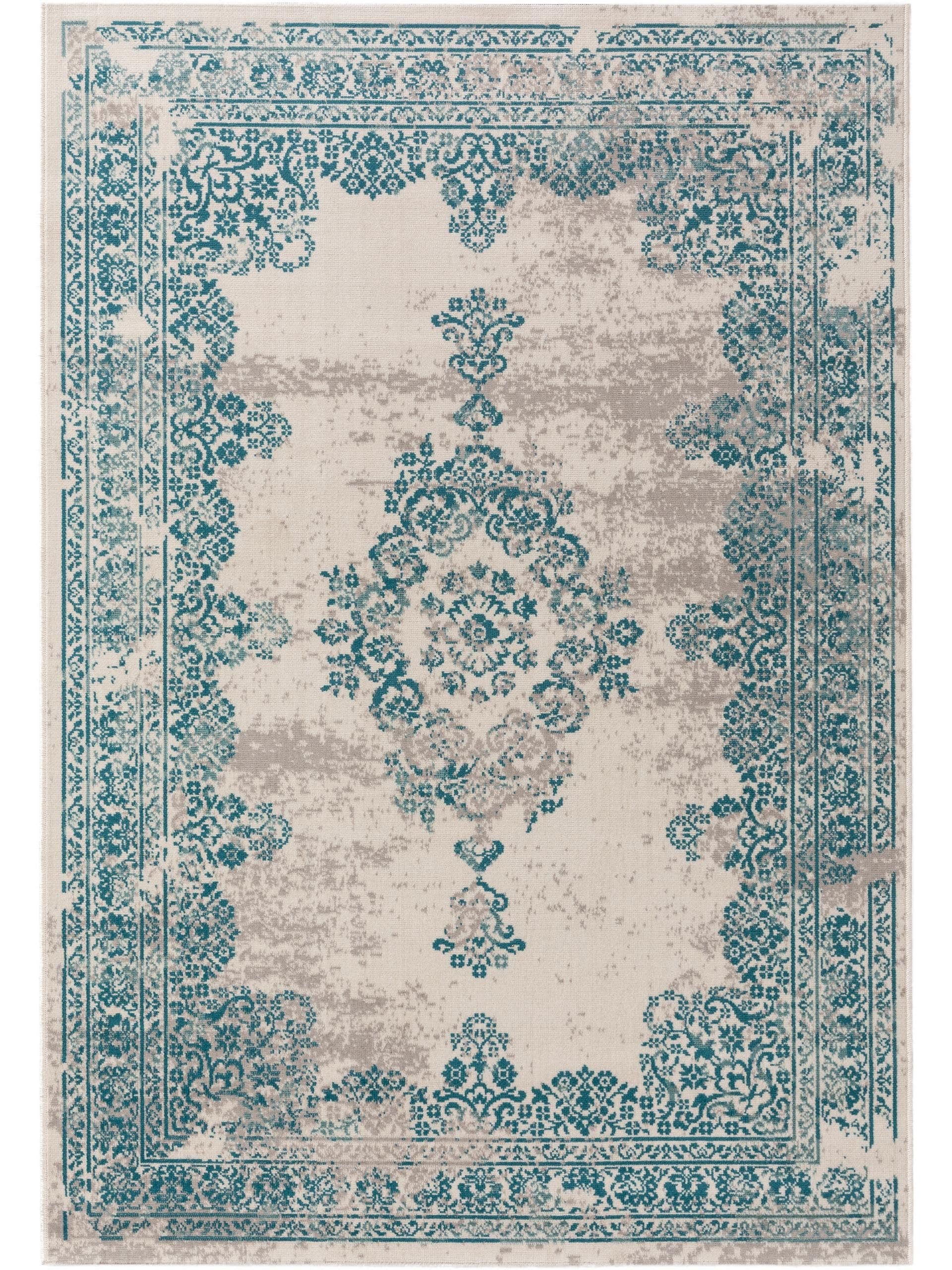 Covor interior/exterior Antique Beige/Turquoise 