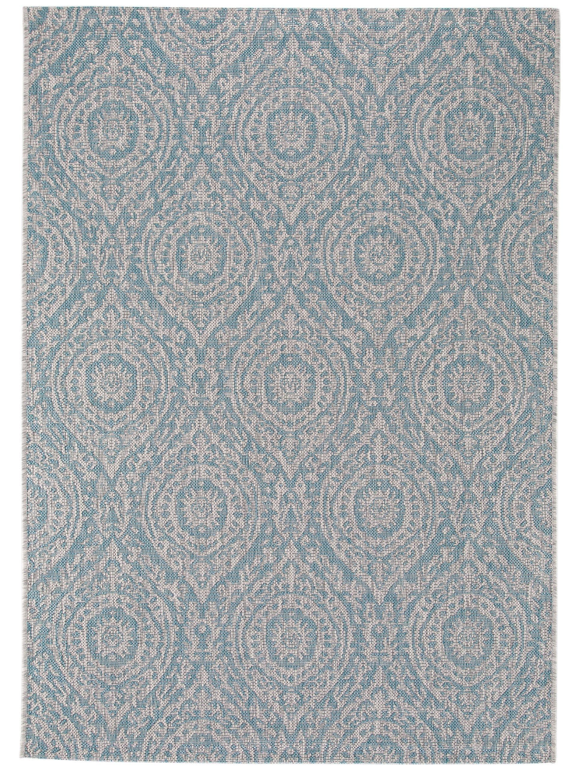 Covor interior/exterior Cleo Beige/Turquoise 