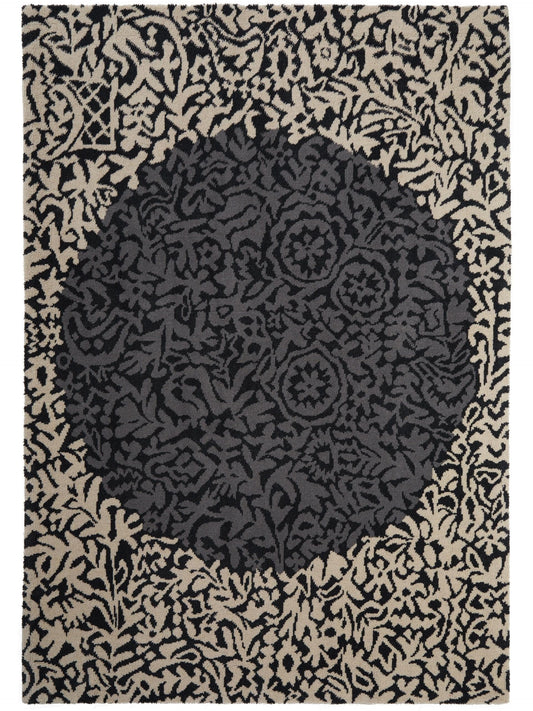 Covor de lână Nesta Charcoal/Beige 